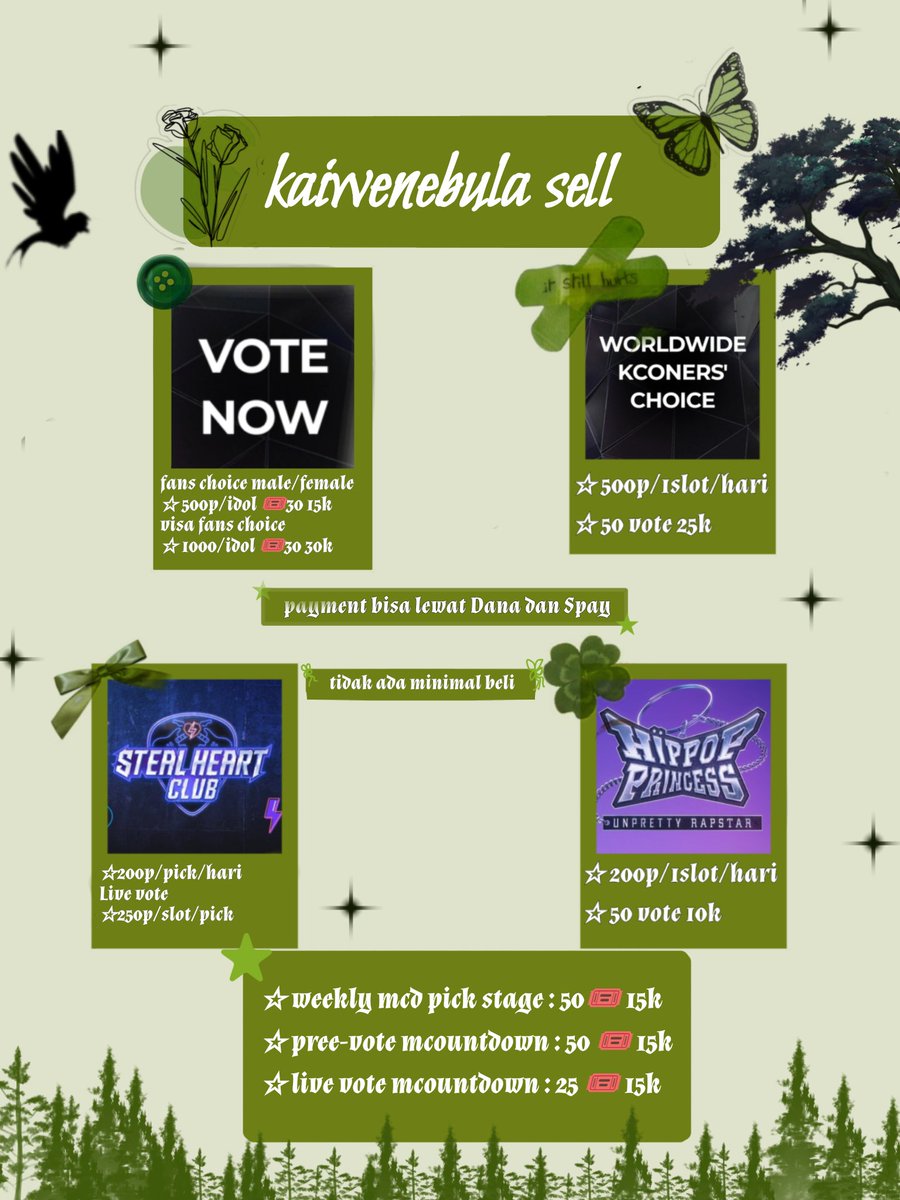 kaiwenebula's tweet photo. Haloo aku open jual jasa vote Mnet+🍀
♡ 2nd FANS CHOICE ♡ KCONERS CHOICE ☆ HIP POP PRINCESS ☆ STEAL HEART CLUB ✾ WEEKLY MCD PICK STAGE ✾ PREE VOTE&amp;LIVE VOTE MCOUNTDOWN
#zonauang #zonajajan️️
 wts wtb sell buy jual beli mama mnet 2nd visa fans choice vote☆ https://t.co/1XTMYjzI7M