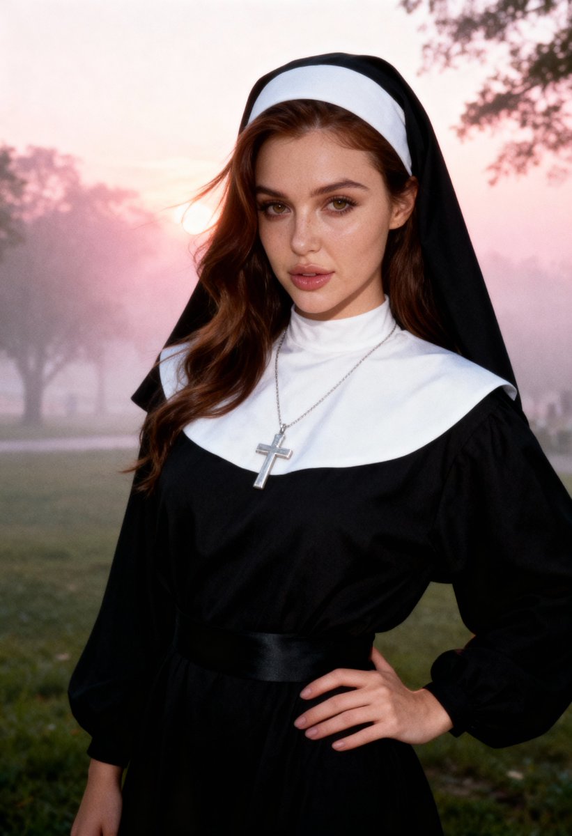 TinaRose492's tweet photo. The Saint or the Queen of Sin ? Happy Halloween🎃😈 https://t.co/jOq72E2Fw3