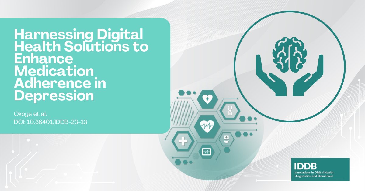 Okoye et al. explores "Harnessing Digital Health Solutions to Enhance Medication Adherence in Depression" doi.org/10.36401/IDDB-… #depression #mentalhealth #telehealth <a href="/ZKozlakidis/">Zisis Kozlakidis</a> <a href="/Dr_Nermin_osman/">Nermin Osman</a> <a href="/okdahliliane/">Dr. Liliane okdah</a> <a href="/jolin_qu/">Dr Zhonglin Qu</a>
