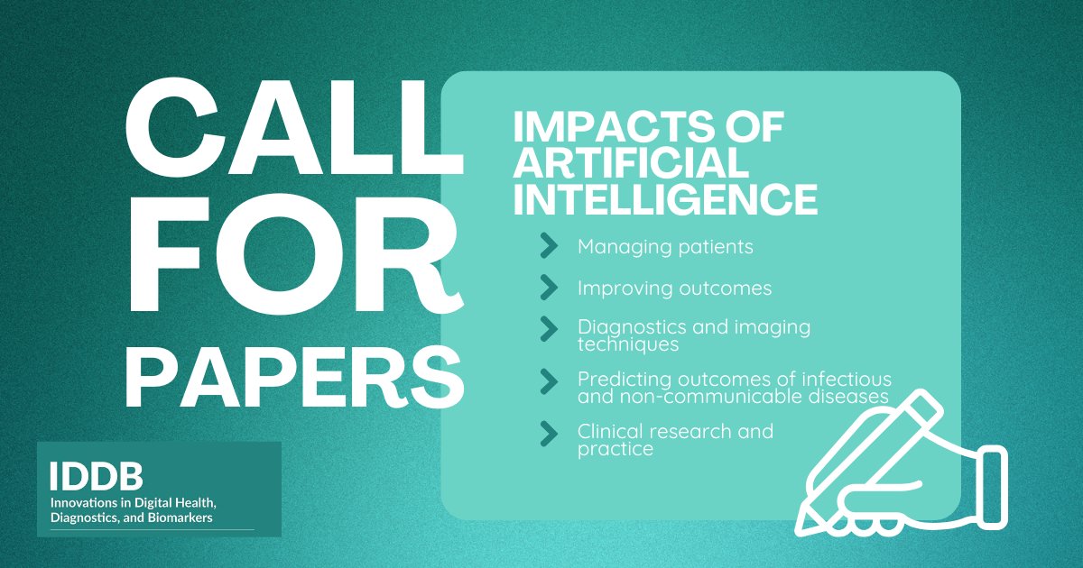 Interested in submitting your own paper to #IDDB? We're accepting papers related to AI and it's impact on patient management, diagnostics, predictions, clinical research, and more! meridian.allenpress.com/innovationsjou… <a href="/ZKozlakidis/">Zisis Kozlakidis</a> <a href="/Dr_Nermin_osman/">Nermin Osman</a> <a href="/okdahliliane/">Dr. Liliane okdah</a> <a href="/jolin_qu/">Dr Zhonglin Qu</a>
