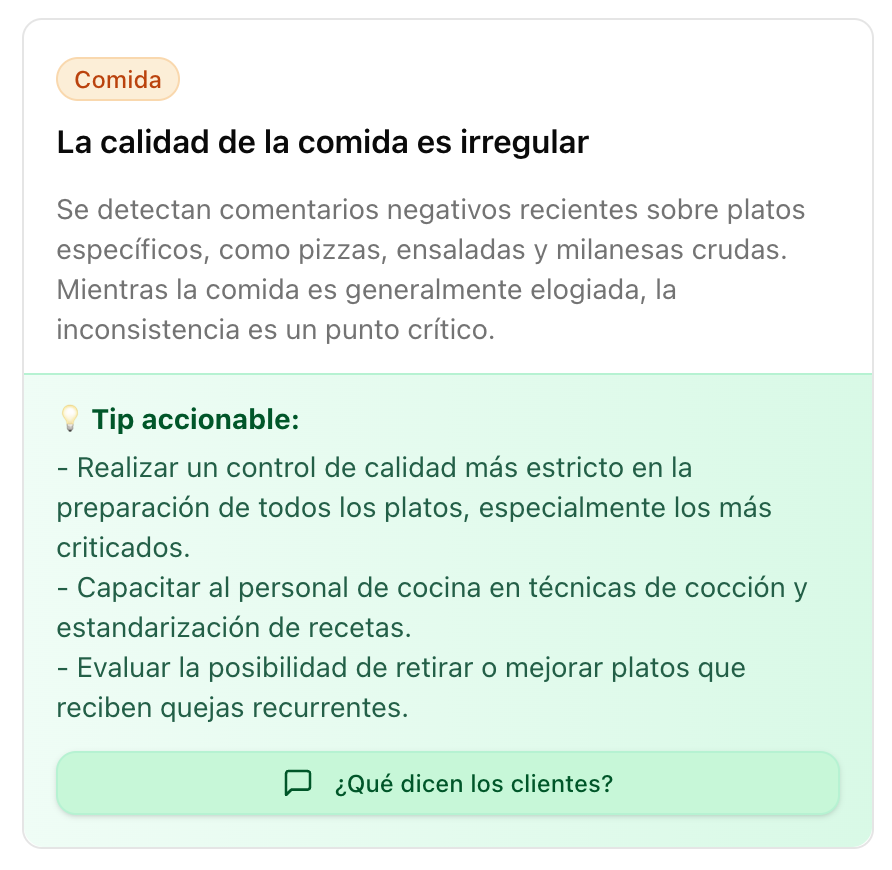 HodlerTom's tweet photo. Corrí el restaurante con dishboard y sale rapidito todas las cosas a mejorar que tiene el restaurante.

Si sos el dueño de este (u otro local) escribime así podés saber cómo dejar de perder clientes. https://t.co/w8dgWzYtmj