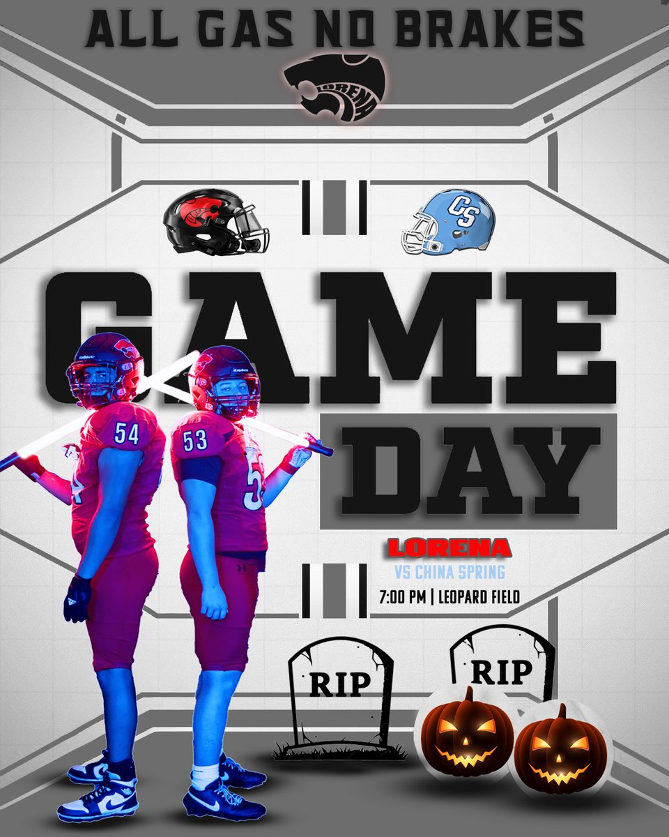 LorenaFootball's tweet photo. 🏈It’s GAME DAY🏈   

🆚: China Spring
🕖: 7 PM 
🏟️: Lorena, TX 
 🎟️: https://t.co/SEn2nGwDgi

#ThisisLorena #WinTheDay
@Athletics_LISD @LHS_Leopards @LorenaISD https://t.co/2MjDn2iHcP