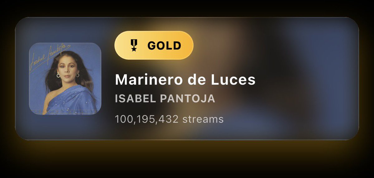 IsabelPantojaBS's tweet photo. El sencillo Marinero de Luces ha sido certificado DISCO DE ORO a unas horas del estreno completo del álbum al que da nombre https://t.co/vwGPRXXCrp