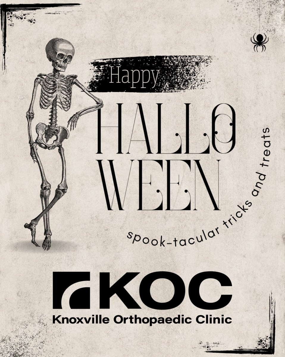 HAPPY HALLOWEEN | Whether it’s a spooky sprain or a creaky joint, we’ve got the tricks (and treatments) to help you feel your best.

Stay safe, have fun, and remember: strong bones = fewer scares! 💀👻