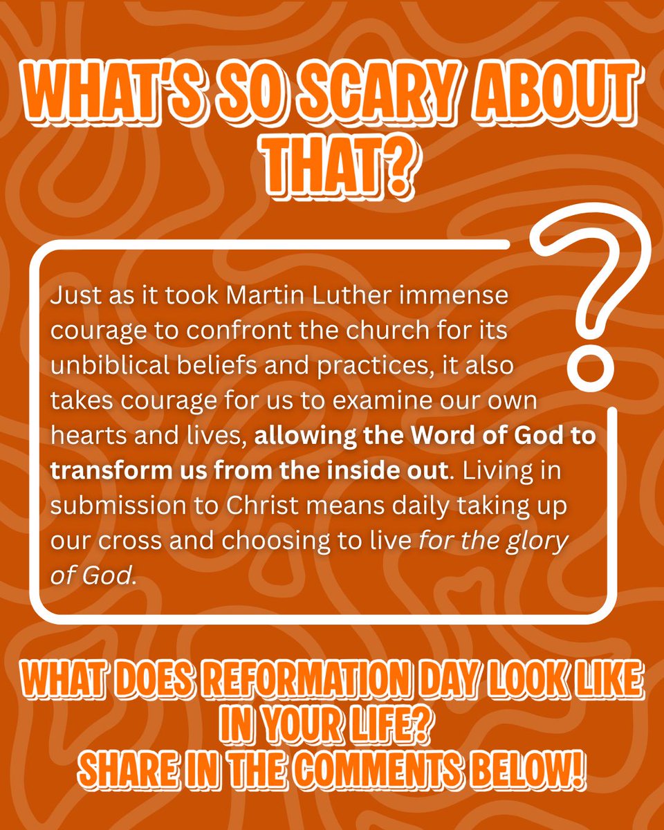 RefreshingMount's tweet image. How are you celebrating Reformation Day in your own life? Share with us in the comments below! 

#RefreshingMountain #ReformationDay #MartinLuther #Faith
