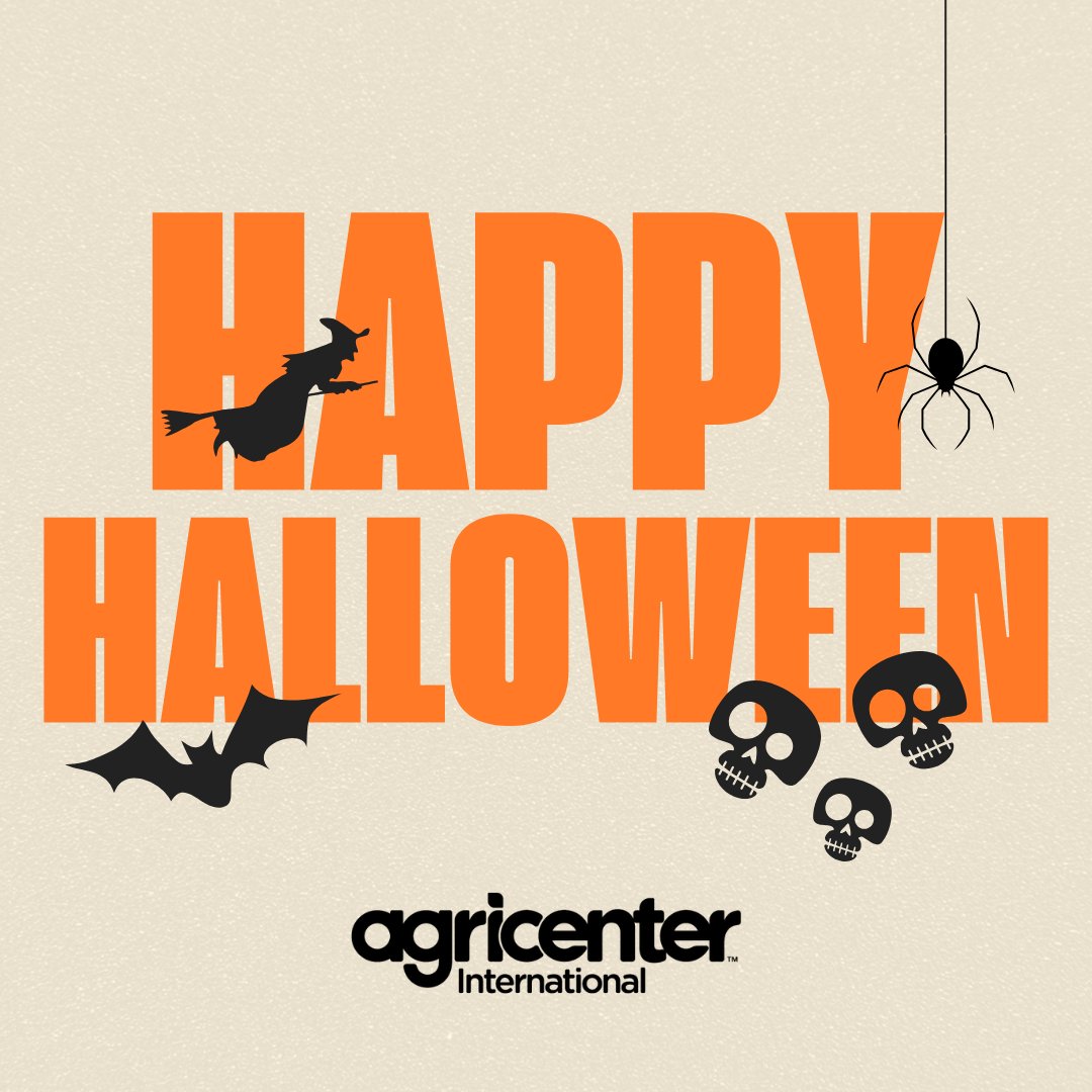 Happy Halloween from the farm! 👻🌾
Whether you’re trick-or-treating, harvesting, or just enjoying the fall weather, we hope your day is filled with good fun (and maybe a little too much candy). 🍬

#Agricenter #AgricenterInternational #Halloween #HappyHalloween #Fall