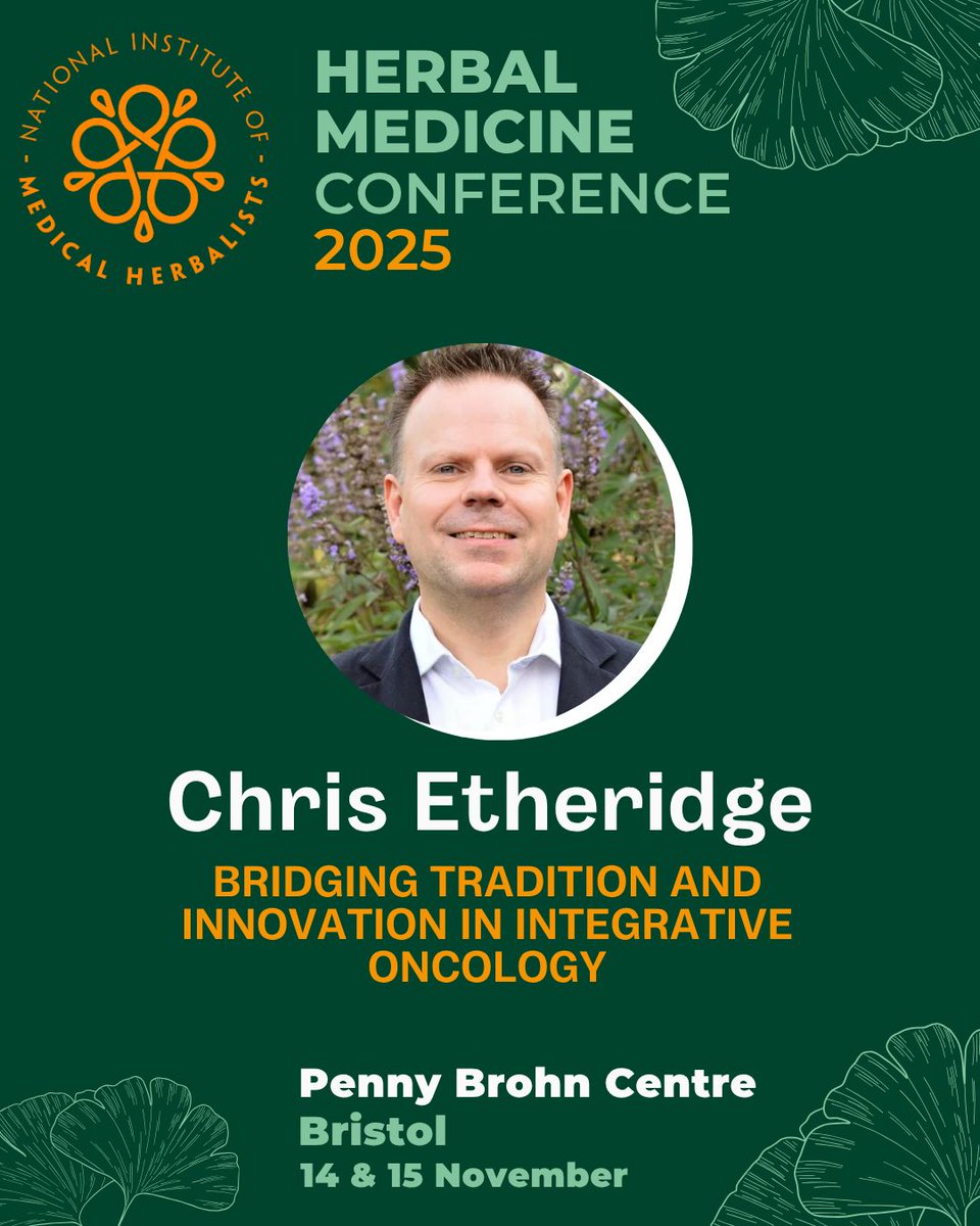 🌿 Herbal Medicine Conference 2025  - Day Two! 🌿 

🕘 10.00 AM – Becs Griffiths &amp; Annwen Jones 

🕙 11.30 AM – Dr. Minha Rajput-Ray 

🕛 1.30 PM – Alex Laird 

🕒 3.00 PM – Chris Etheridge 

🗣️ #IntegrativeMedicine #MedicalHerbalism #NIMHConference2025 #HerbalHealth