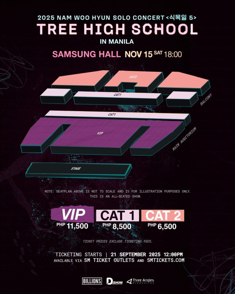 avotickets's tweet photo. WTS 2025 NAM WOO HYUN CONCERT <식목일5 - TREE HIGH SCHOOL> IN MANILA

VIP FRONT row tickets middle zone available!

남우현 마닐라 콘서트 티켓 양도 

DATE: 15 November 2025 | 6:00 PM
Venue: Samsung Hall, SM Aura Premier

#남우현 #NAMWOOHYUN
#식목일5
#나무高 #나무고등학교 https://t.co/YbpWtJtrrI