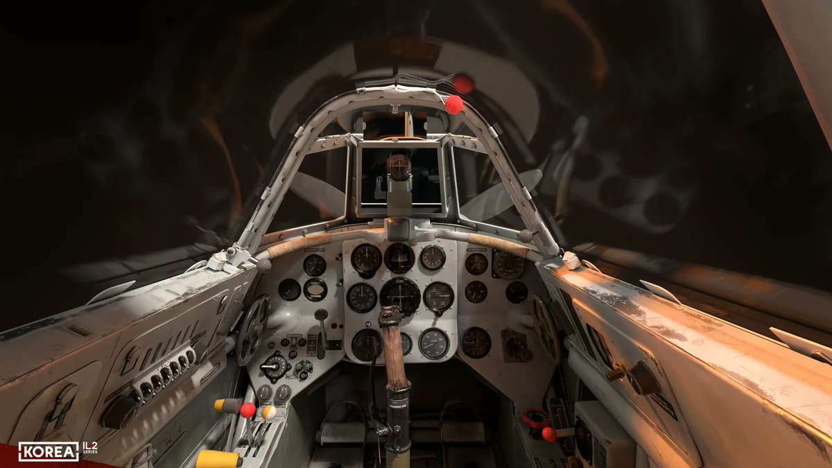 il2series's tweet image. Hey everyone! Today, we want to showcase the Yak-9P cockpit in all its textured glory. You can see all the images in 4K detail here: il2-korea.com/news/dd_51
#il2 #flightsimulator #koreanwar #yak #aircraft #3dmodel #cockpit