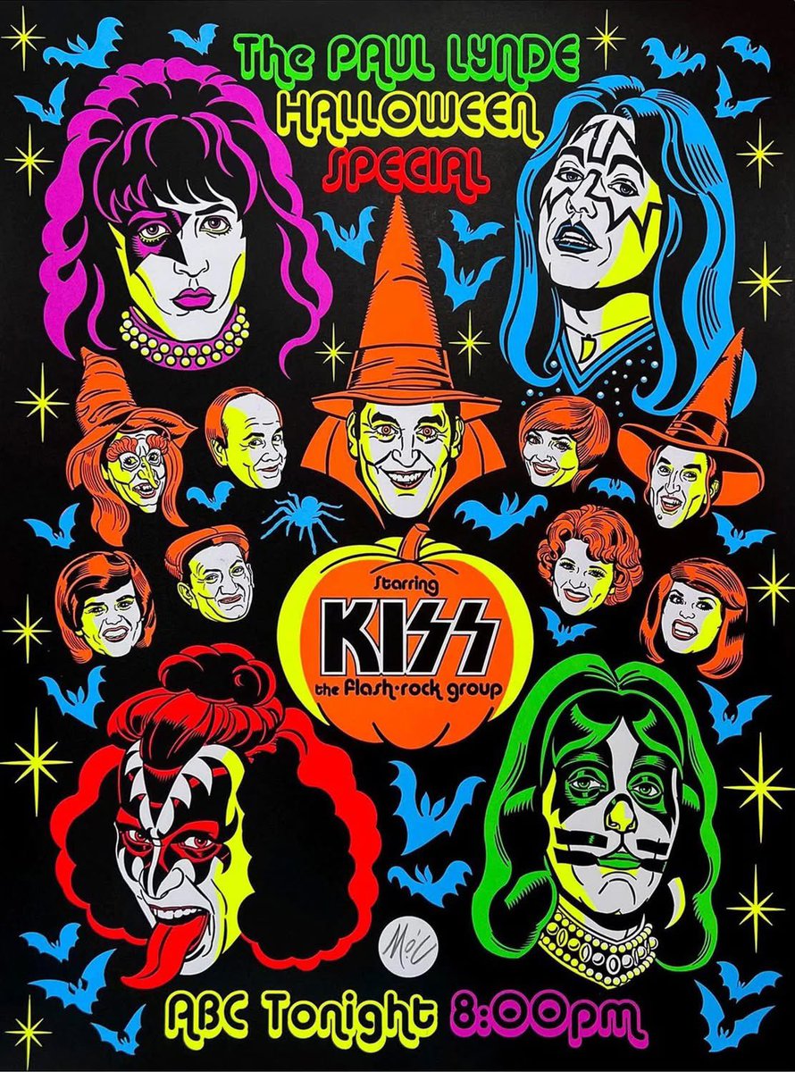 I watched this when it aired, October 29 1976, Kiss’s first appearance on prime time TV

I have the DVD, the comedy still stands up, in that broad 70s way

Pinky Tuscadero was hot. I love how she cheers her name when it’s announced at the end

Marie too

RIP Ace

Happy Halloween