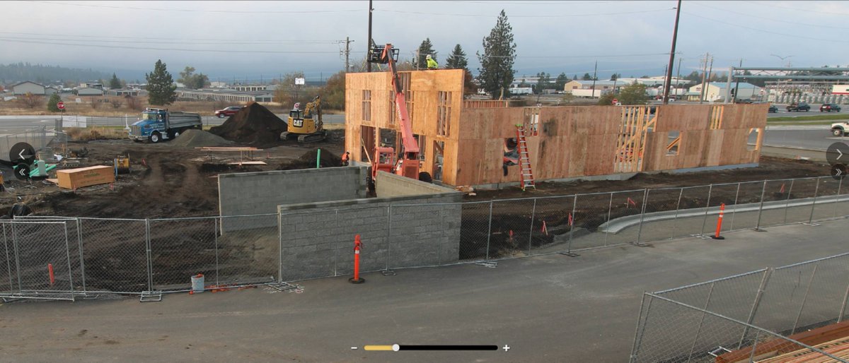 CorhavenProp's tweet photo. @McDonalds  is cooking with fire. Broke ground 5 weeks ago. Today? Putting up walls. 😁 https://t.co/Sn82qWLW3i