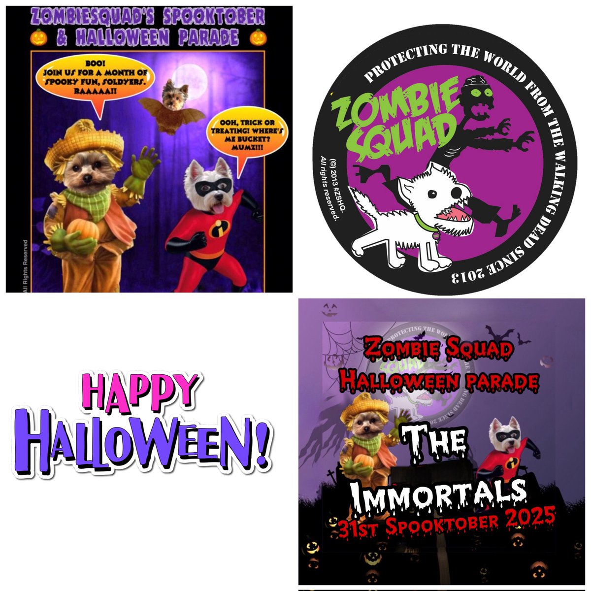 ZombieSquadHQ's tweet photo. ZOMBIESQUAD PARADE 2025 #ZSHQ OUR FOREVER LOVED AND MISSED IMMORTALS #ZSPARADE
#ZSHALLOWEENPARADE
ZOMBIESQUAD #ZSHQ IMMORTALS 2025 - https://t.co/l8dREuremP https://t.co/vTBppdxLAs