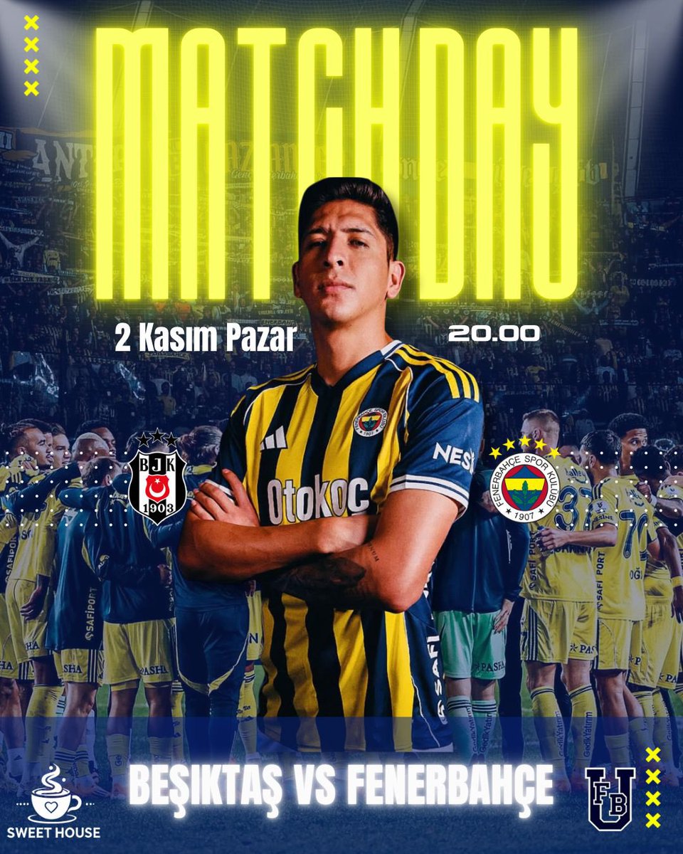 UFBGaziantep's tweet photo. 1907 ÜNİFEB Gaziantep Üniversitesi örgütlenmesi olarak Pazar günü saat 20.00’de oynanacak Beşiktaş - Fenerbahçe karşılaşmasını Sweet House Cafe’de izleyeceğiz. Tüm Fenerbahçeli arkadaşlarımızı bekleriz. https://t.co/jaXzoOc8wG