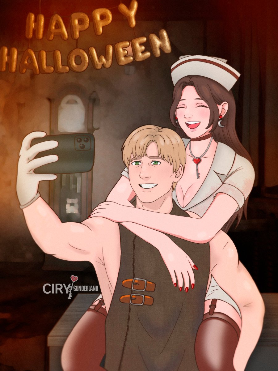 Just in time! I finally finished what I had in mind, James as Pyramid, me as the Nurse ♥ HAPPY HALLOWEEN!!! 🟥

--
#silenthill2