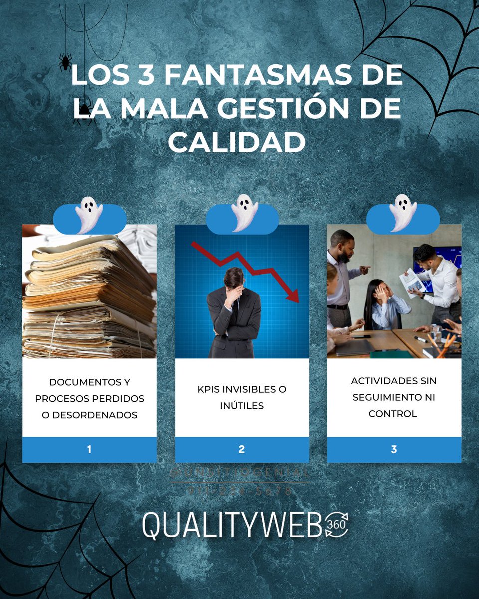 qualityweb360's tweet image. Es Halloween y estos fantasmas siguen persiguiendo a muchas empresas… ¿los tienes bajo control? Con QualityWeb 360, ¡desaparecen! 

#reducciondeerrores #gestióndecalidad #controldocumental #qualityweb360 #auditorias