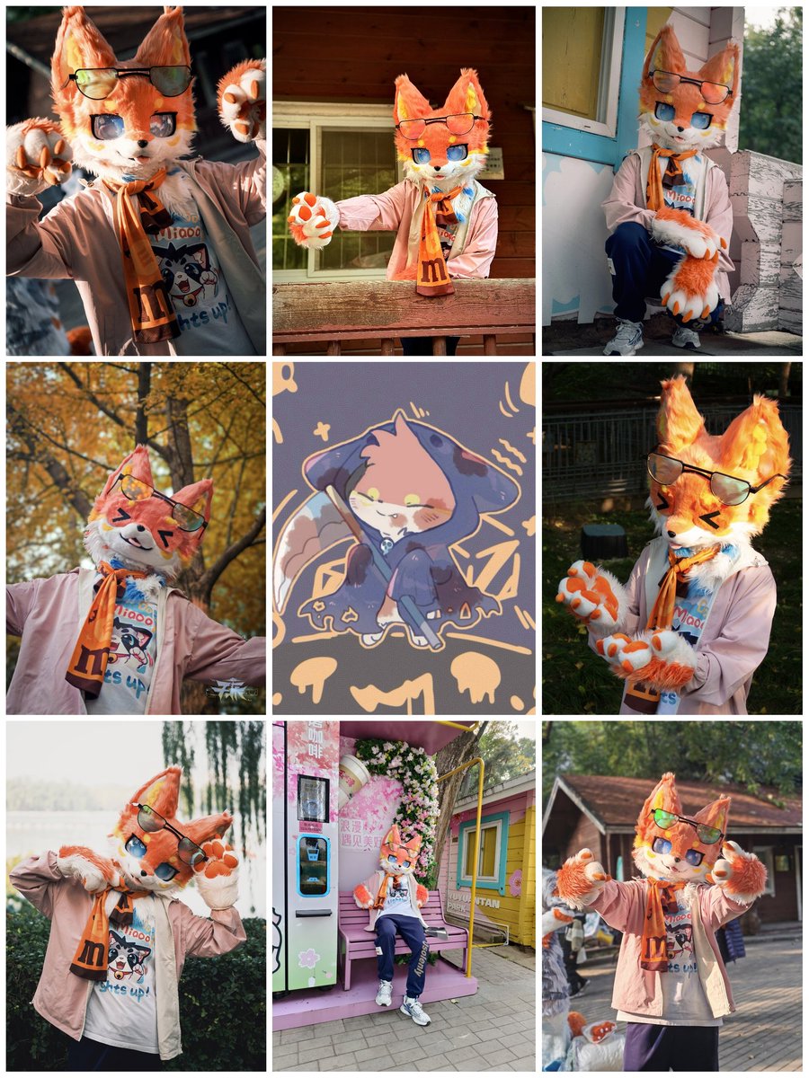 #FursuitHalloween
OMG! 😀It’s Halloween🎃……（附ALT文本）
📷：
P1、3、7： <a href="/Moonlightpwq/">明蟾</a>
P2：@梦仔
P4、9： <a href="/Tention_BNU/">天天</a>
P6：@卢恩
P8： <a href="/1142979182Er/">偷偷看t的cat</a>
感谢P5赠图：@亐㔓
万圣MM豆围巾 from <a href="/Rymsnow16/">Rymsnow</a>，感谢w
地点：玉渊潭公园