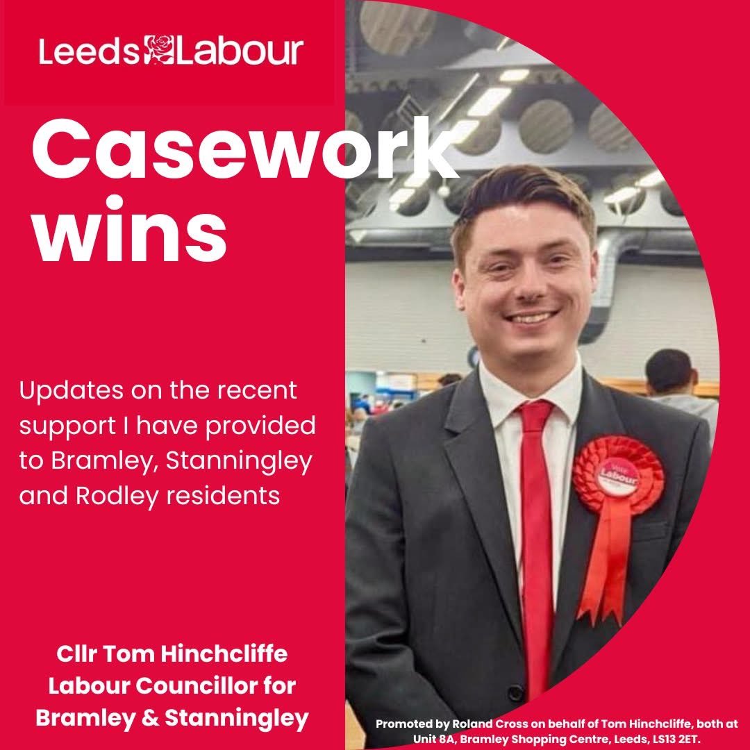 Happy Halloween! Here's my not very spooky update on how I have directly assisted Bramley, Stanningley and Rodley residents this week 👇