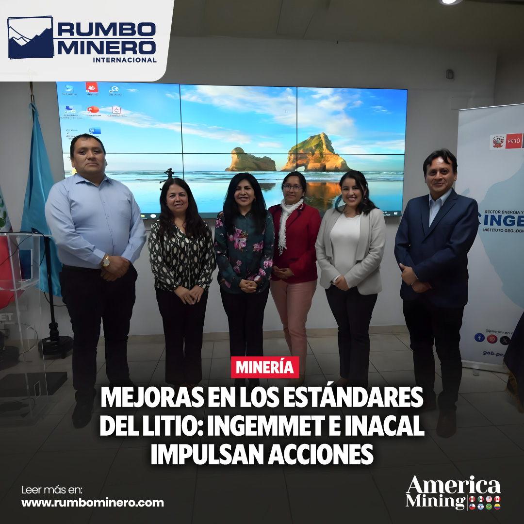🚨 <a href="/IngemmetPeru/">INGEMMET</a> e <a href="/inacalperu/">inacalperu</a> impulsan estándares técnicos del litio en el Perú.

Revisaron el Plan 2025 del CTN/Litio y avanzan con la Norma Técnica PNTP 712.200-2025. 🌎

🔗 Más detalles 👉 t1p.de/i961k

#Litio #Ingemmet #INACAL #Minería #Energía