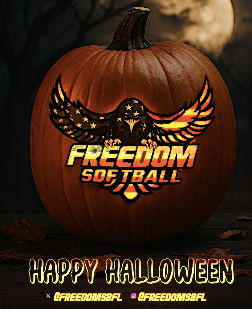 Happy Halloween 🎃 from everyone at Freedom Softball and ALL ABOUT THE GIRLS SOFTBALL #freedom #softball #halloween #boo @freedomsbfl