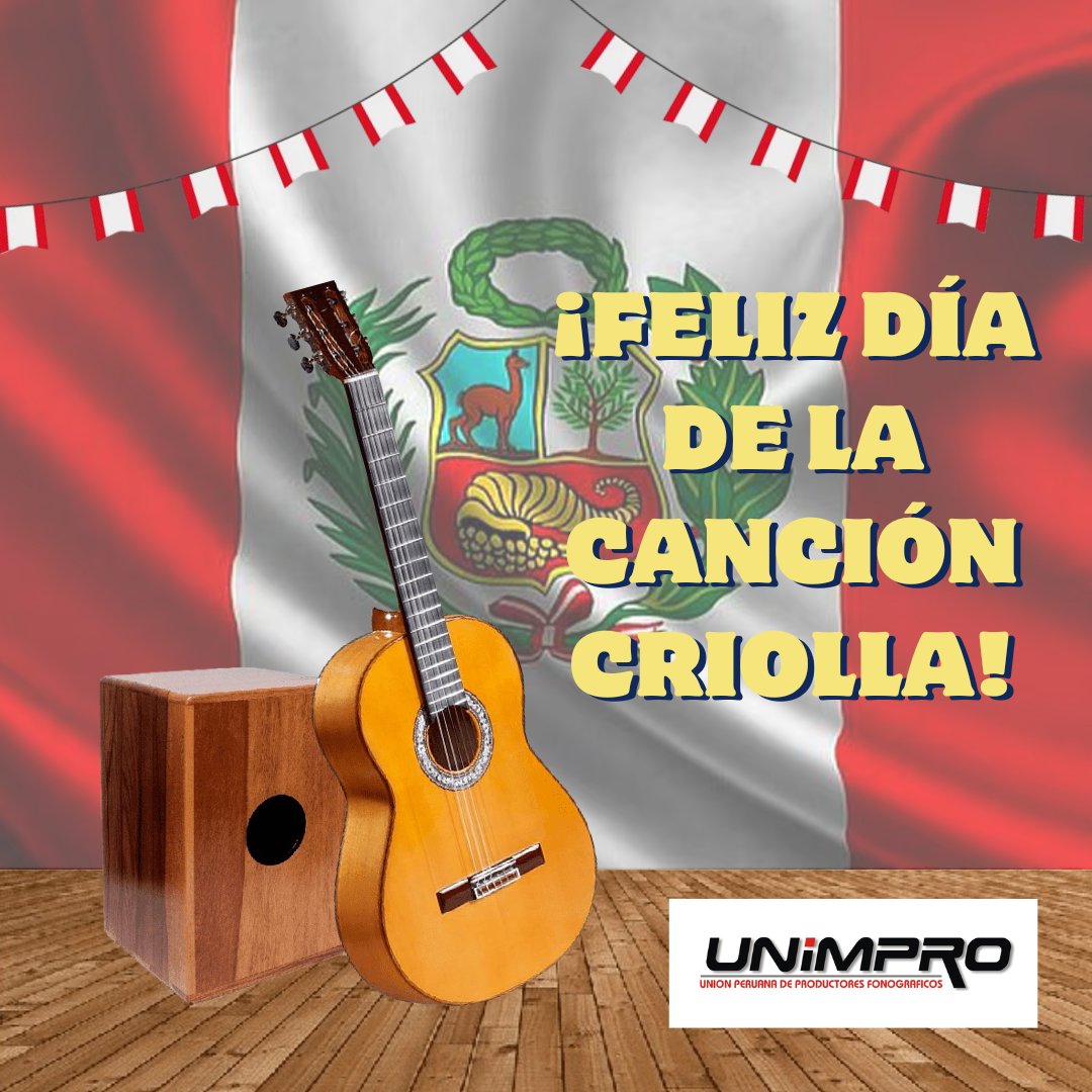 ¡Feliz día de la Canción Criolla! 🇵🇪
Les desea UNIMPRO.