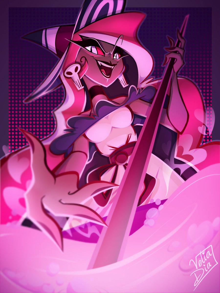 Happy Halloween! 💖

#hazbinhotel #hazbinhotelvelvette #velvette #vivziepop #hazbinhotelfanart #fanart