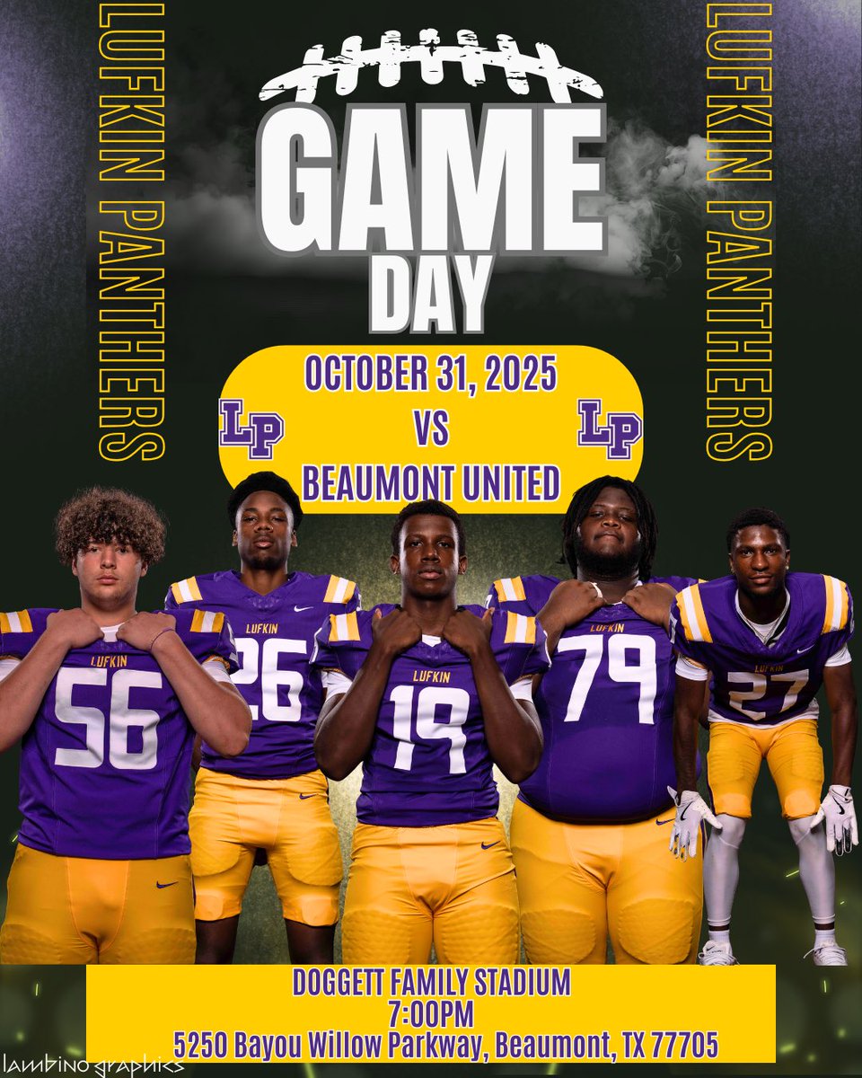 It’s Game Day Panthers! #LufkinU #OTM