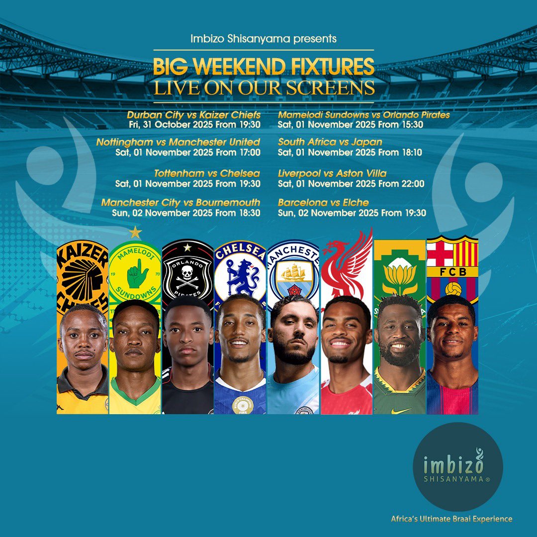 Bringing you live on our screens ⚽️ 

#soccer 
#soccergames 
___________________
#ImbizoShisanyama
Africa’s Ultimate Braai Experience!®