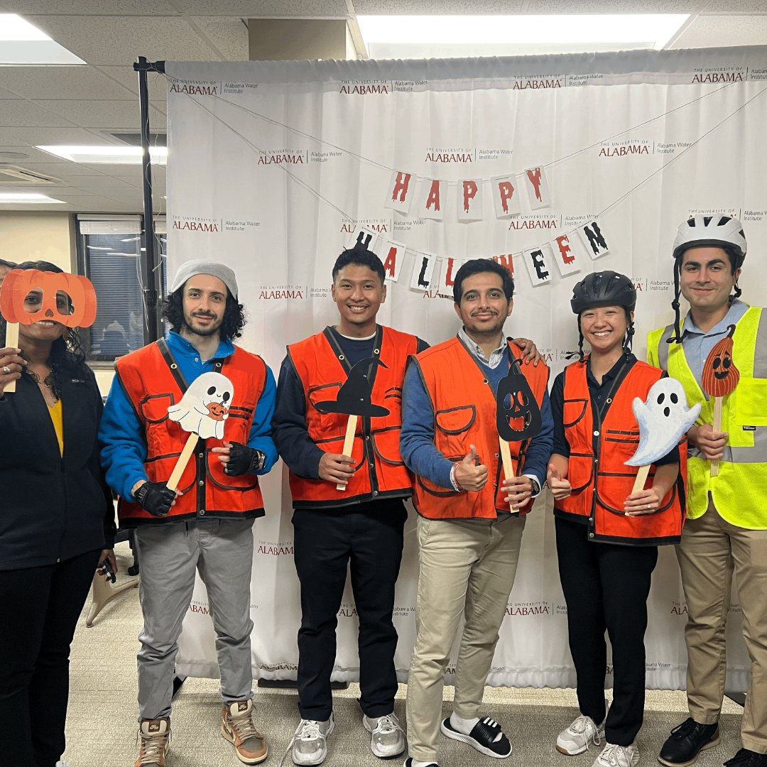 UA_CIROH's tweet photo. Happy Halloween! 🎃👻 
#CIROH #AWI #HappyHalloween #WaterScience #TeamSpirit @AlabamaWater https://t.co/wOOldGflJH
