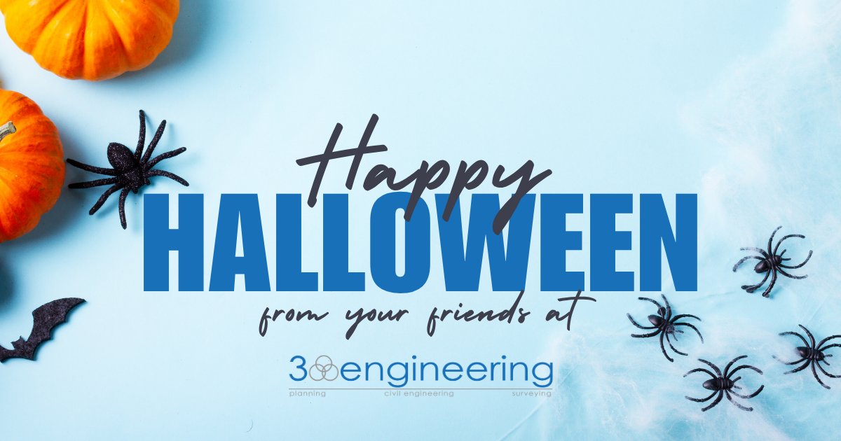 3engineering's tweet image. Structural integrity: essential. Haunted structures: not our specialty. Wishing everyone a happy Halloween from the team at 3 Engineering.

#3Engineering #HappyHalloween #CivilEngineering