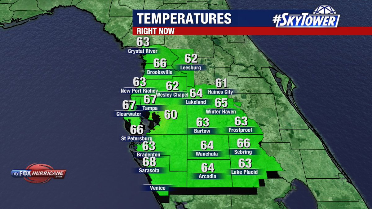 Here are your lunch time temperatures around the area.