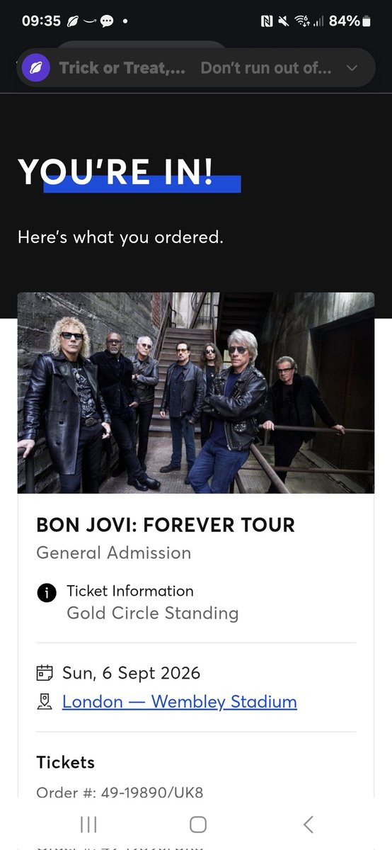 RNewton30's tweet photo. @BonJoviTalk Dublin and now Wembley.....can't wait 👍🏻👍🏻 https://t.co/Tj4xkdYixC