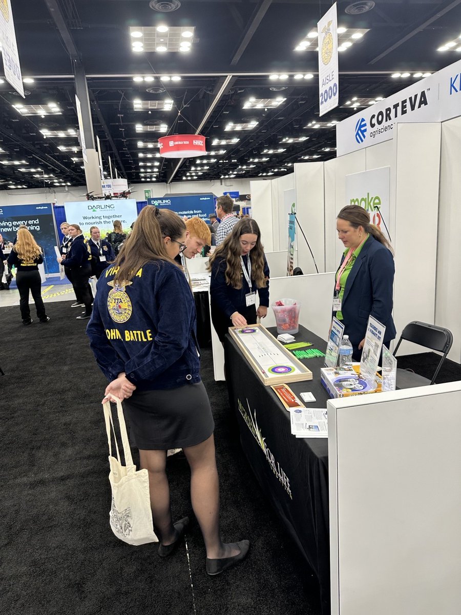 It was great to join Corteva Agriscience and fellow educational partners — Annie’s Project, the Ag Foundation, American Agri-Women, Make48, Seed Your Future, and National 4-H — in the Corteva booth at the National FFA Convention &amp; Expo!