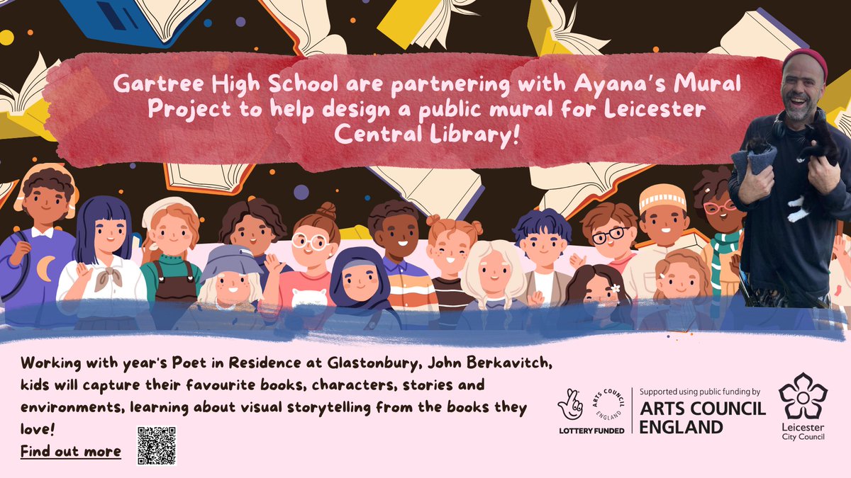 We're really proud at Gartree to be part of Ayana's Mural Project - students from KS3 will be engaging in this exciting venture in November!  #GartreeHighSchool #AyanasMuralProject