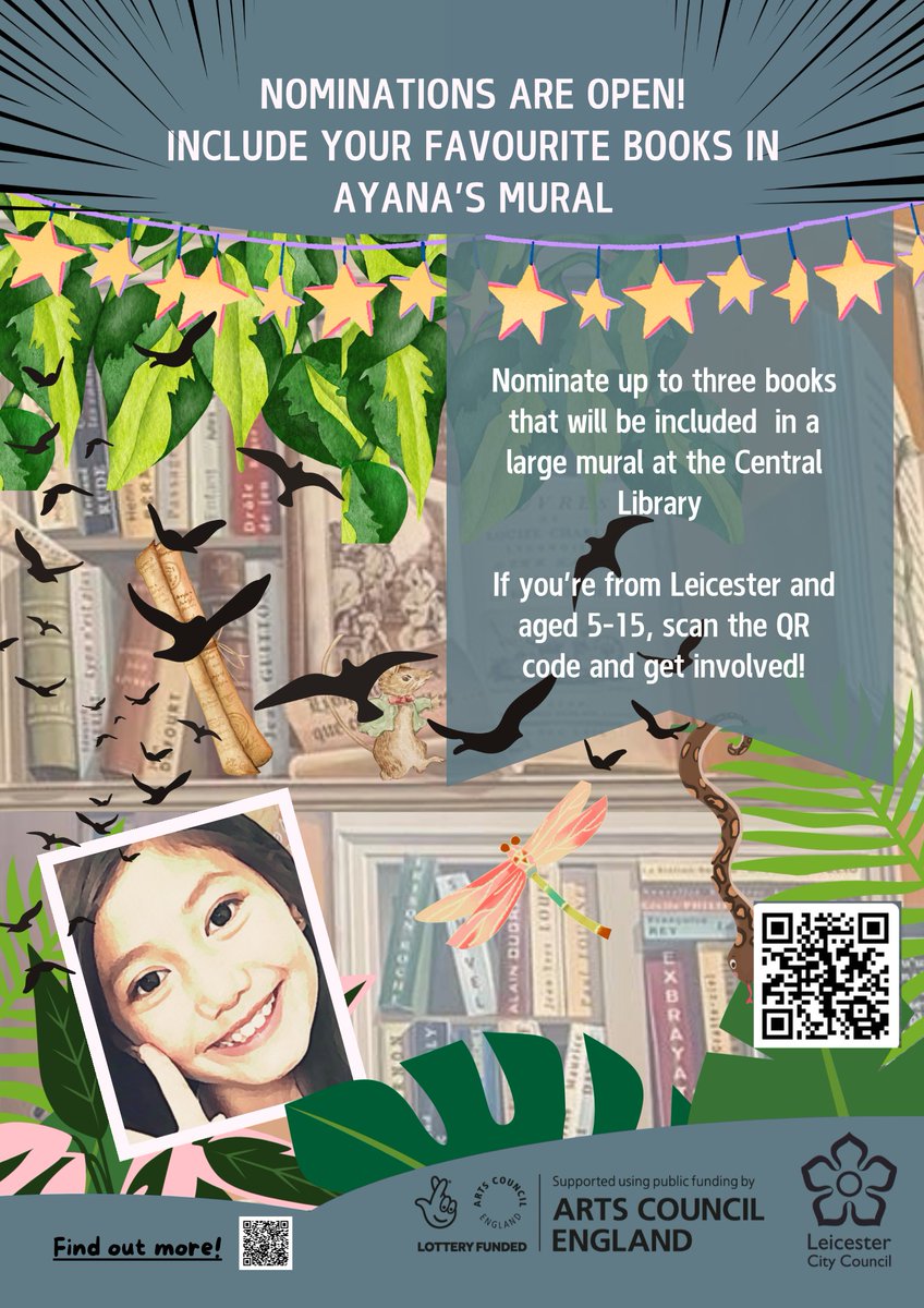 We're really proud at Gartree to be part of Ayana's Mural Project - please have a look at the poster, scan the QR code and get involved! #GartreeHighSchool #AyanasMuralProject