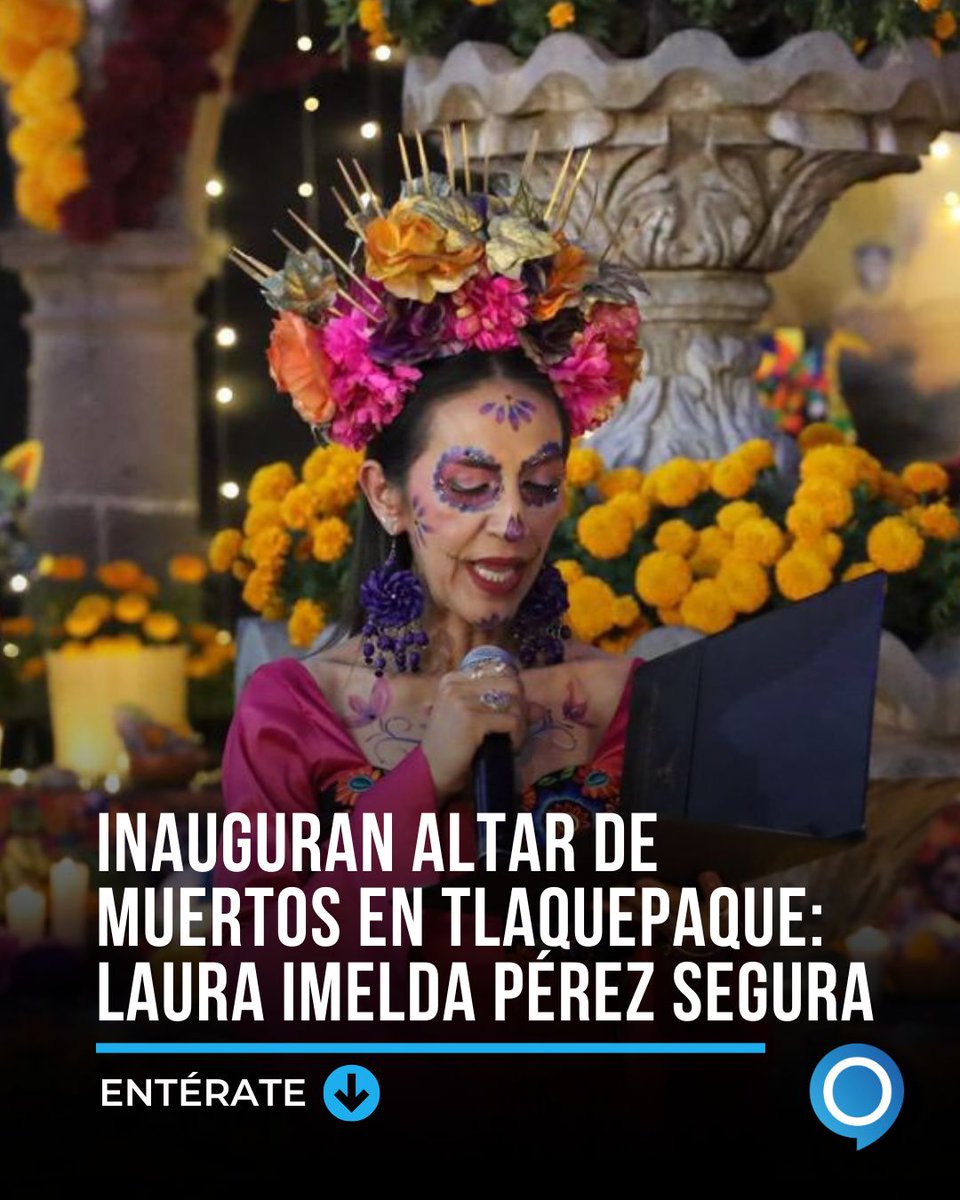 La presidenta <a href="/LauraImelPerezS/">Laura Imelda Pérez Segura</a> inauguró el Altar de Muertos en la Presidencia de Tlaquepaque. La ofrenda está dedicada a Pelé y Maradona, uniendo la tradición mexicana con la pasión por el fútbol.

🔗Detalles aquí👉 bit.ly/4oMUwaO