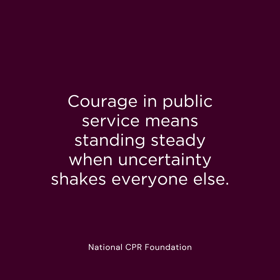 Steadiness is courage in action!

#PublicServiceHeroes #PoliceStrong #FirefighterLife #SecurityProfessionals #CorrectionsStrength #ServeAndProtect #CommunityFirst