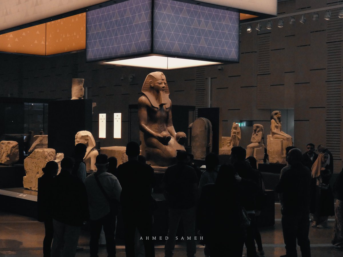 EgyptWithAhmed's tweet photo. Hatshepsut welcomes you to the Grand Egyptian Museum. Are you ready to walk among legends? 

📸 me 

#GrandEgyptianMuseum 
#ThisIsEgypt https://t.co/ObhJ77DTwV