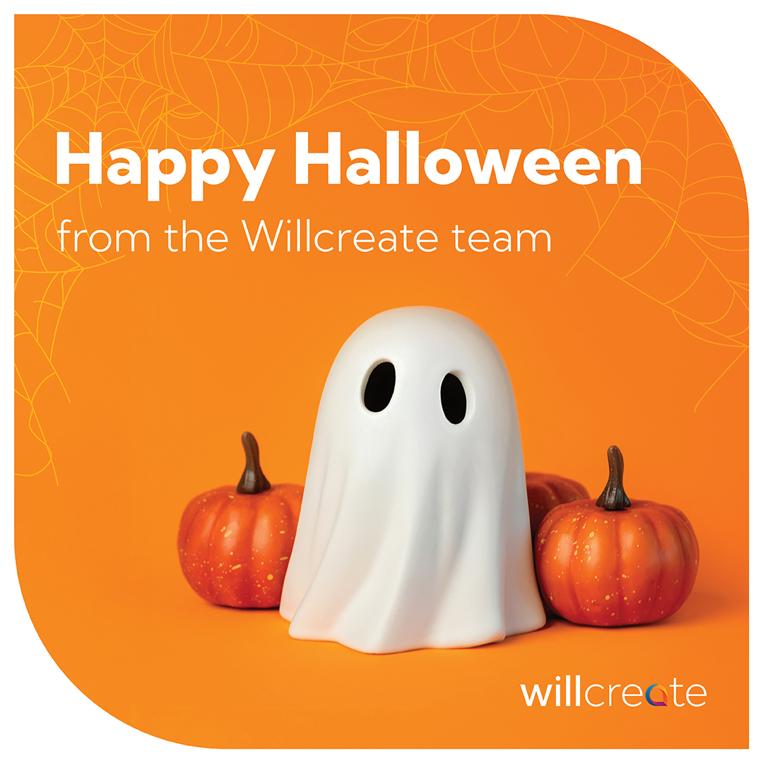 Spooky vibes and creative spirits - WillCreate wishes you a Happy #Halloween! 👻🎃