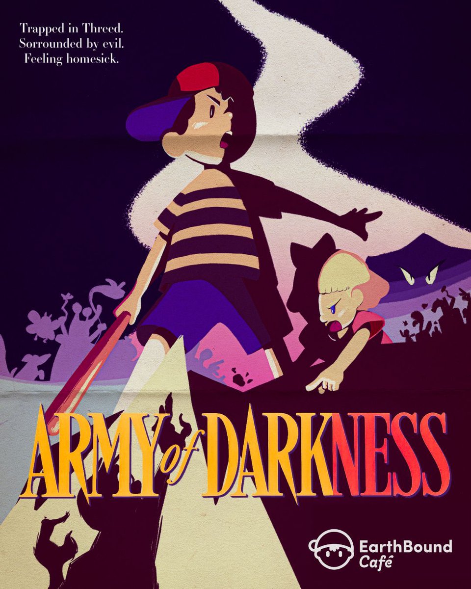 EarthBoundCafe's tweet image. 🎃 Army of DarkNESS!

Zombies and ghosts are on the loose here. Welcome to Threed.
👻 Happy Halloween from EarthBound Café!

🎨 Disegno di Carlo Corsi e dello staff grafico.

#EarthBound #Mother2 #Mother3 #Nintendo #マザー2 #Earthboundbeginnings #Halloween