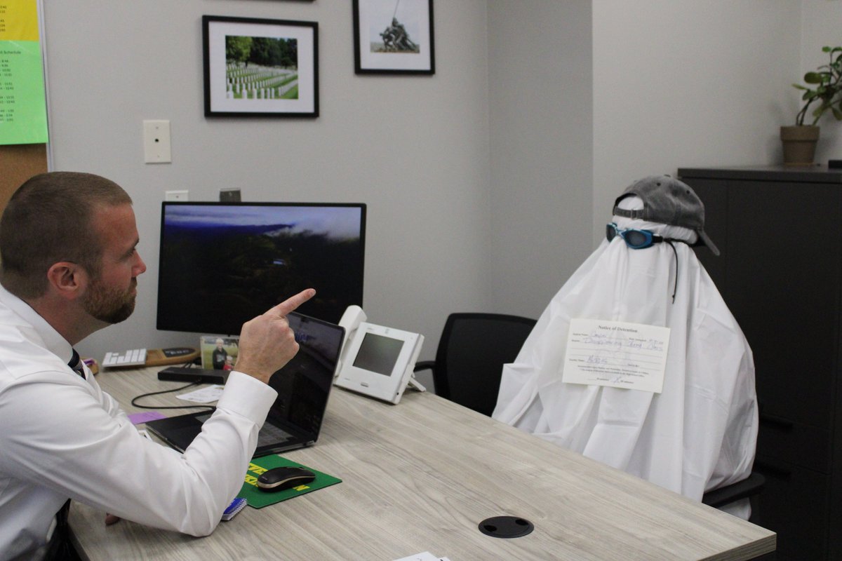 The EHS ghost has been making its way through the building today.