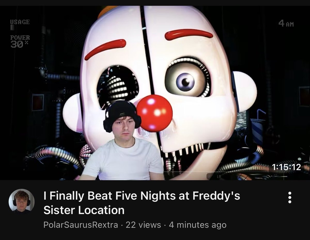 My first sister location playthrough for Halloween 

youtu.be/iqRfldKVqdI?si…