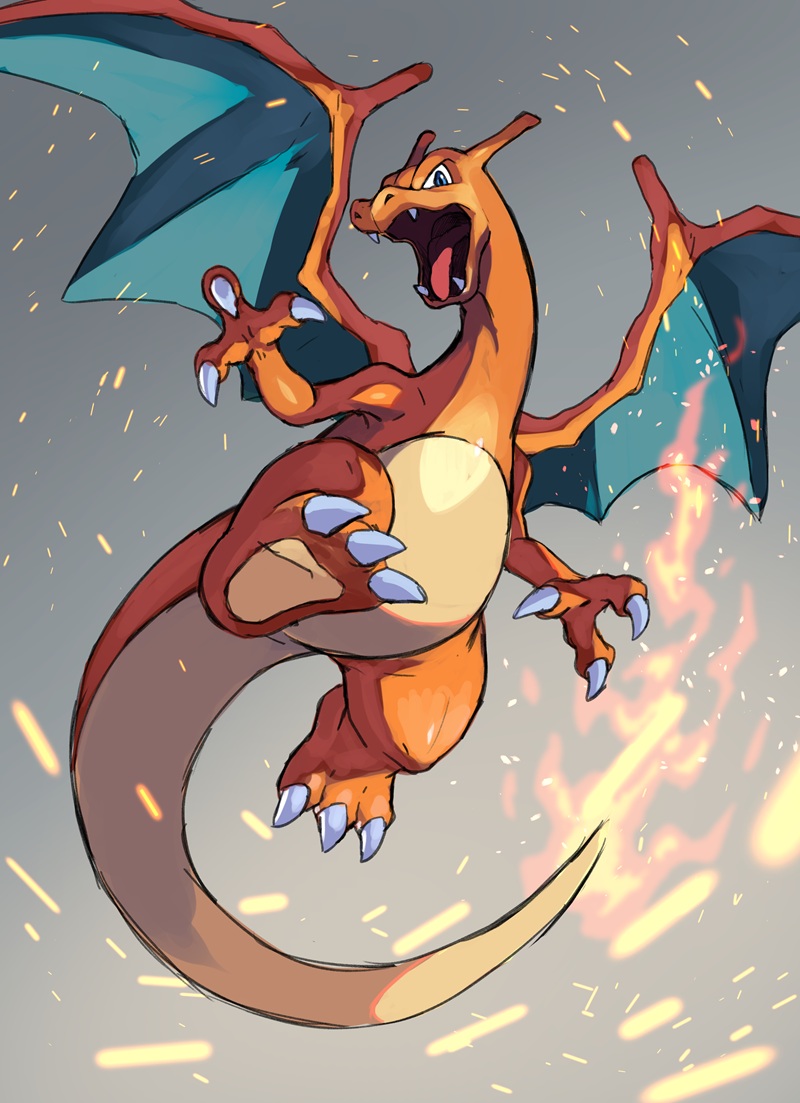 tessy_oekaki's tweet image. リザードンのラフ貯金