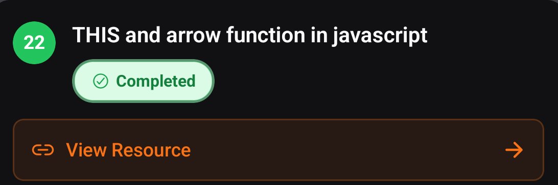 adityajollyy's tweet image. Day 22 of #MasterJi 25 Days JS Challenge ✅
• Understood how this keyword works in JS
• Arrow funcs inherit context, regular funcs have their own
• Explored arrow func syntaxes & implicit vs explicit returns
@ChaiCodeHQ @Hiteshdotcom 
#JavaScript #CodingChallenge #Consistency