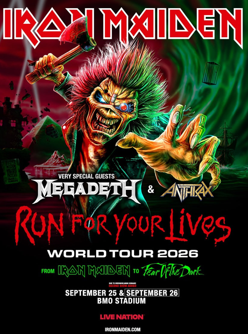 LUISantisocial's tweet photo. Selling a pair of tickets for 

FRIDAY - September 25,
2026

@IronMaiden @Megadeth @Anthrax 
At @BMOStadium 

Section 
M2
Row C

Only asking what I paid for 
Message if interested 

#ironmaiden #megadeth #anthrax
#metal https://t.co/09kouQcVbR
