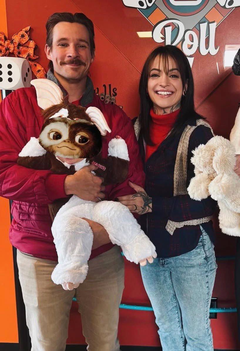 #AEW stars #AngeloParker &amp; #RubySoho  with their daughter Evie, recent photo shared