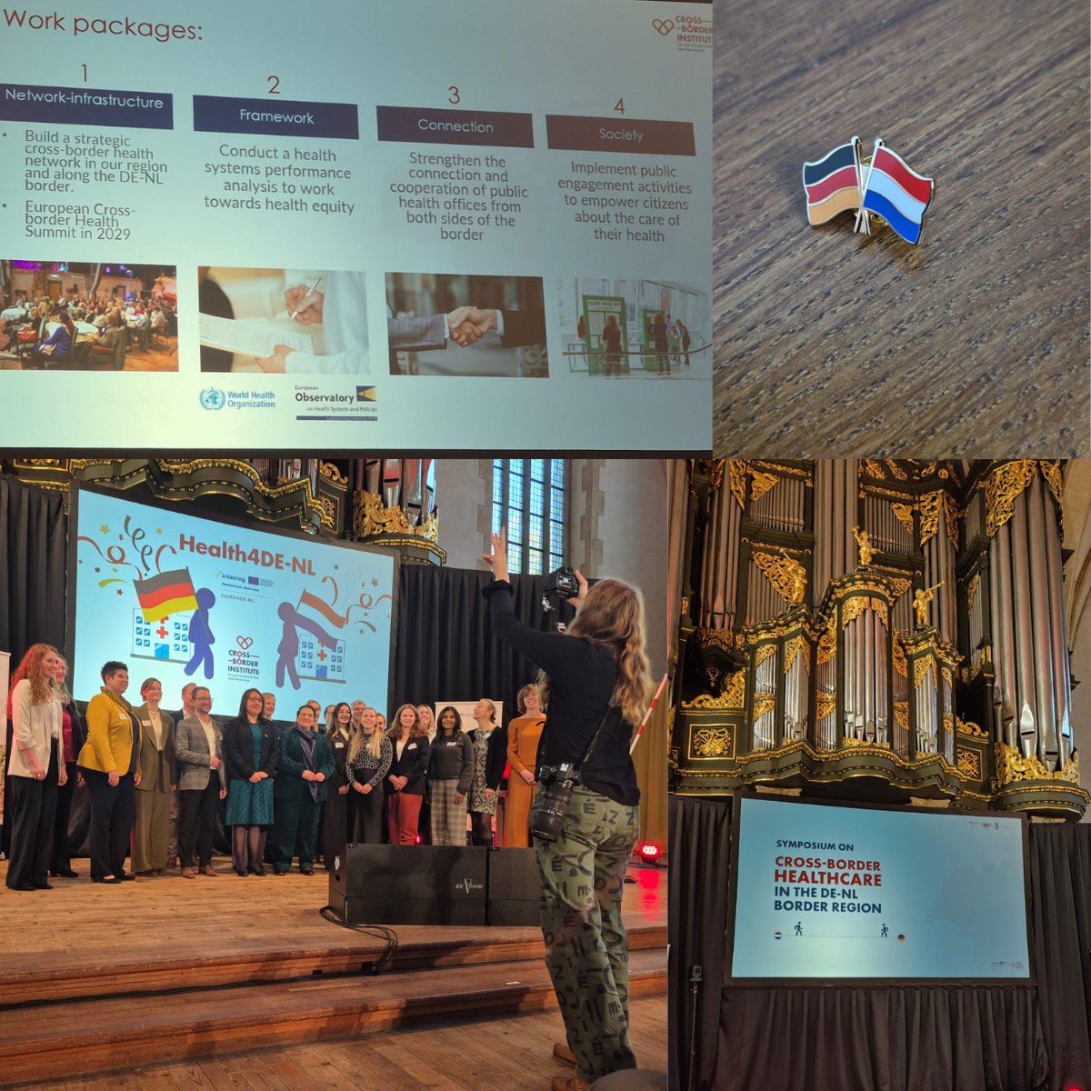 OBShealth's tweet photo. 🌍Strengthening cross-border health cooperation!
Yesterday, the Observatory (@matthiaswismar & @dheepa_rajan) joined the #Health4DENL project launch & symposium.
We will contribute with our expertise on Health Systems Performance Assessment with our #HSPA framework. https://t.co/84Vje37hsB