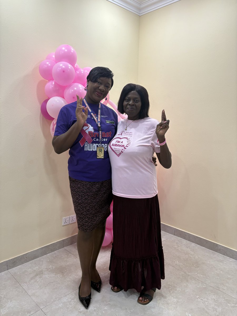 drewura's tweet photo. Ministry of Defence (MOD) goes pink 💕🙏🏿. I gave a breast cancer talk and had a breast cancer survivor and advocate Auntie Barbara share her story with the staff of MOD. Afterwards my team and I screened the breasts of both the males and females present. #pinktober https://t.co/uOekh7nI2M
