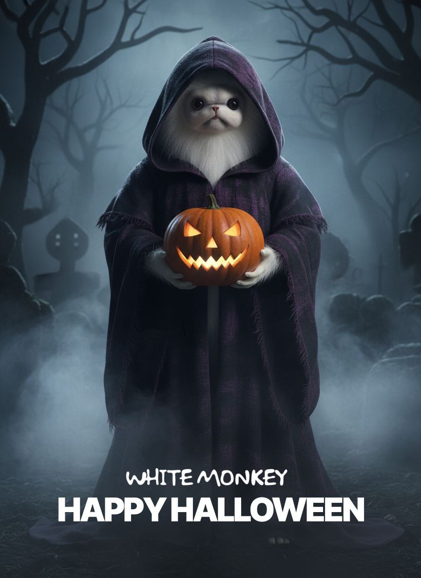 whitemonkeyfun's tweet image. Happy Halloween! 🎃