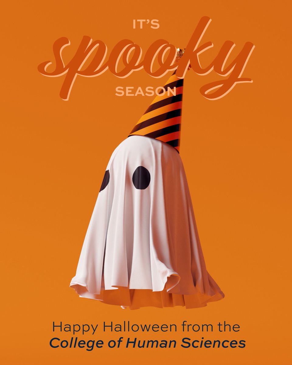 The College of Human Sciences wishes everyone a safe and Happy Halloween! 🎃👻🦇