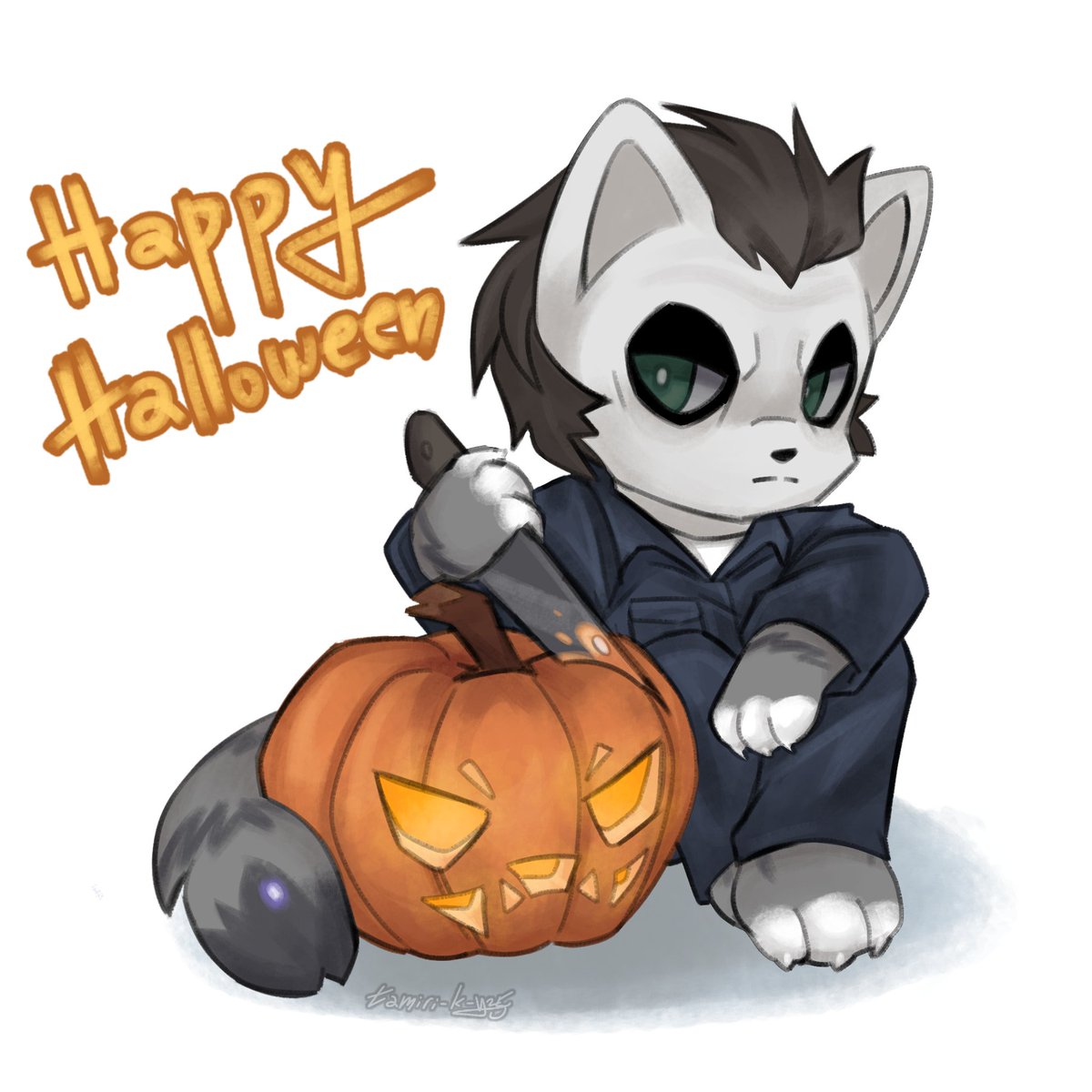 ⸙ Happy Halloween!🎃
_____________________ ______ __ _ 
#tamiriky #furry